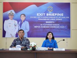 Jelang Sertijab, Komandan Lanal Dumai Kolonel Laut (P) Kariady Bangun Laksanakan Exit Briefing
