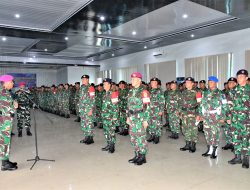Lantamal I Laksanakan Apel Kelengkapan Pasukan Dalam Rangka Pengamanan Pemilu Tahun 2024