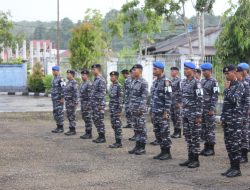 Demi Terciptanya Pemilu Aman dan Kondusif, Lanal Nias Laksanakan Apel Kesiapsiagaan Prajurit