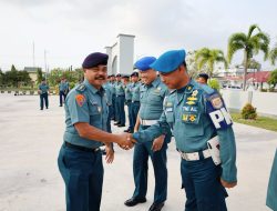 Apel Khusus Dalam Rangka HUT Ke-78 Pomal Tahun 2024 di Mako Lanal Dumai