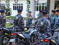 Dukung Tugas Babinpotmar, Lanal TBA Terima 5 Unit Sepeda Motor Dari Kemhan RI.