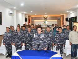 Komandan Lanal Bandung Ikuti Entry Briefing Pangkoarmada RI