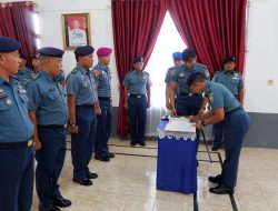 Danlanal Lhokseumawe Pimpin Sertijab Palaksa dan Pasintel Lanal Lhokseumawe