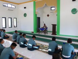 Tingkatkan Iman dan Taqwa di Bulan Suci Ramadhan, Lanal Nias Laksanakan Kauseri Agama