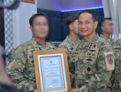 Prajurit Lanal Dumai Memperoleh Penganugerahan Personel Brevet Kopaska Berprestasi
