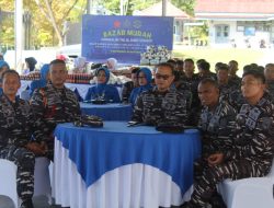 Jelang Idul Fitri 1445 H/2024 M, Lanal Dabo Singkep Gelar Bazar Murah TNI