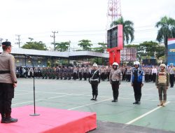 Danlanal Bersama Prajurit Lanal Banjarmasin Ikuti Apel Gelar Pasukan Operasi “Ketupat Intan-2024