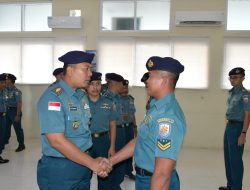 Komandan Lanal Sabang Terima Laporan Kenaikan Pangkat Personel Lanal Sabang