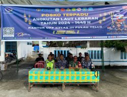 Prajurit Lanal Nias Melaksanakan Pengamanan Operasi Ketupat Toba 2024