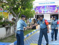 Dihari Pertama Kerja, Danlanal Tarempa Gelar Halal Bihalal Bersama Prajurit