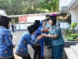 Pangkalan TNI AL Bandung Gelar Halalbihalal Usai Laksanakan Cuti Bersama Lebaran Idul Fitri 1445 H/2024 M