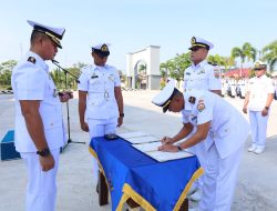 Danlanal Dumai Serahterimakan Jabatan Danposal Selatpanjang dan Komandan KAL Jemur I-1-38