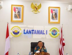 Komandan Lantamal I Pimpin Rapat Staf Dalam Rangka Kunjungan Pangkoarmada RI