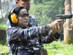 Pertahankan Kemampuan Prajurit, Lanal Bandung Laksanakan Latihan Menembak