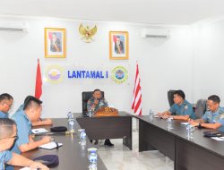 Danlantamal I Pimpin Rapat Staf Lantamal I