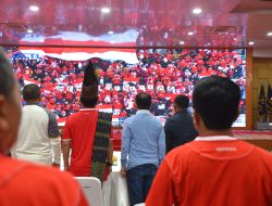 Danlantamal I Beserta Forkopimda Provinsi Sumatera Utara Nobar Rebut Juara Ketiga Piala Asia U-23 Tahun 2024