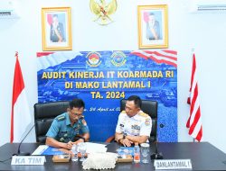 Taklimat Akhir Audit Kinerja IT Koarmada RI Tahun 2024 di Lantamal I