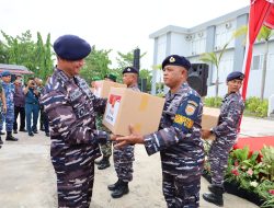 Lanal Dumai Bersama Ster TNI dan Forkopimda Laksanakan Serbuan Teritorial di Perbatasan
