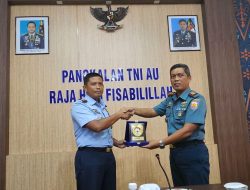 Danlanal Bintan Courtesy Call Ke Lanud Raja Haji Fisabilillah (RHF) Tanjungpinang