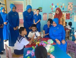 Ketua Cabang 5 Korcab IV DJA I Sambut Kedatangan Ketua Daerah Jalasenastri Armada I di TK Hang Tuah 2 Tanjung Pinang