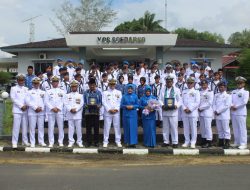 Suasana Haru Iringi Acara Purna Tugas Prajurit dan PNS Lanal Dabo Singkep