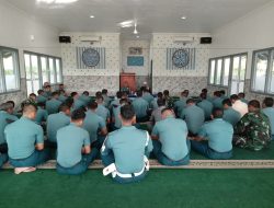 Pembinaan Mental Prajurit dan PNS, Lanal Dabo Singkep Laksanakan Kauseri Agama.