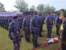 Dihadiri Presiden RI, Danlanal Dumai Ikuti Upacara Peringatan Hari Lahir Pancasila Tahun 2024 di Kota Dumai