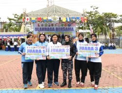 Tingkatkan Sinergitas, Lanal Banjarmasin Gelar Olahraga Bersama Dengan Forkopimda dan TNI-Polri Kalimantan Selatan