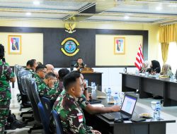 Danlantamal I Pimpin Rapat Staf Dalam Rangka Rencana Kunjungan Kerja Dankodiklatal dan Pangkoarmada I di Lantamal I