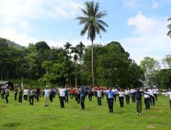 Olahraga Bersama dan Menembak Eksekutif Lanal Tarempa Bersama Forkopimda Kepulauan Anambas