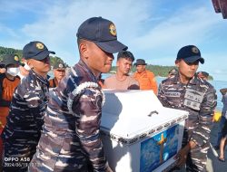 Sinergitas TNI AL Dalam Laksanakan SAR di Perairan Pulau Boji Nias Selatan
