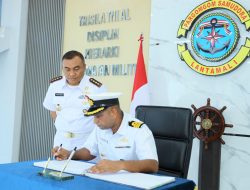 Danlantamal I Sambut Kedatangan Kapal Perang India INS Saryu P54 di Dermaga Pelindo 104 Belawan