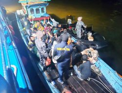 Tim Gabungan FIQR Lanal TBA Kembali Amankan Puluhan PMI Non Prosedural