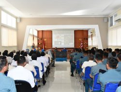 Ingatkan Bahaya Judi dan Pinjaman Online, Danlanal Sabang Laksanakan Tatap Muka dan Jam Komandan