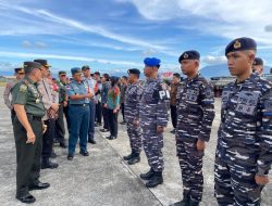 Komandan Lanal Sabang Selaku Dansubsatgas Pam Laut Ikuti Apel Gelar Kesiapan Pasukan PAM VVIP RI 1