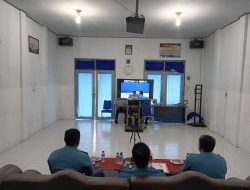 Danlanal Simeulue Ikuti Safari Binkorps Pelaut TNI AL Tahun 2024 Secara Video Conference