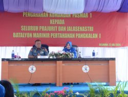 Prajurit Yonmarhanlan I Terima Pengarahan Komandan Pasmar 1