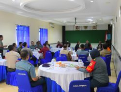 Gelar Coffee Morning, Lanal Tarempa Ajak Intansi Maritim Lebih Perhatikan Pengguna Tranaportasi Laut