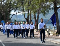 Pererat Rasa Kekeluargaan, Danlanlal Sabang Ajak Prajurit, PNS, dan P3K Olahraga dan Makan Lesehan Bersama