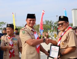 DANLANAL DUMAI PIMPIN APEL BESAR HARI PRAMUKA KE-63 TAHUN 2024 TINGKAT KWARTIR KOTA DUMAI 