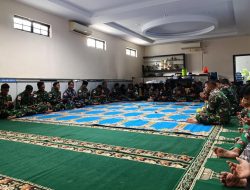 Prajurit Lanal Tarempa Sambut Hari Kemerdekaan RI Ke-79 Dengan Doa Bersama