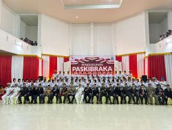 DANLANAL SIMEULUE KUKUHKAN 70 ANGGOTA PASKIBRAKA TINGKAT KABUPATEN SIMEULUE