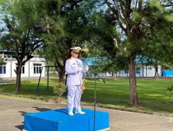 SEMARAK HUT KE-79 TNI ANGKATAN LAUT, LANAL SIMEULUE LAKSANAKAN UPACARA PERINGATAN DENGAN SEMANGAT