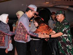 DANLANTAMAL I SAMBUT KEDATANGAN DAN ANTAR KEBERANGKATAN PRESIDEN RI