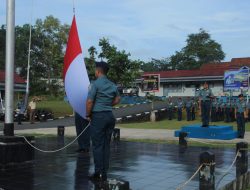 Lanal Dabo Singkep Laksanakan Upacara Bendera 17an