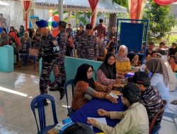 Peresmian Kampung Bahari Nusantara, Makan Bergizi Gratis, Bakti Kesehatan, dan Bakti Sosial dalam rangka Hari Armada 2024 di Lanal Bengkulu