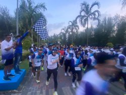 Danlanal Bintan Turut Melepas Lomba Lari 5K Rangkaian Kegiatan Triathlon 2024