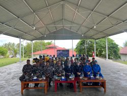Dukung Program Pemerimtah, Lanal Dabo Singkep Berikan Makan Siang Gratis Kepada Siswa Hangtuah
