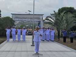 Danlanal Bintan Pimpin Upacara Tabur Bunga Dalam Rangka Hari Dharma Samudera Tahun 2025