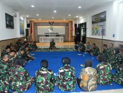 Sambut Peringatan Hari Dharma Samudera, Personel Lanal Bandung Laksanakan Doa Bersama